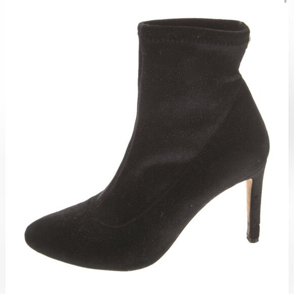 Giuseppe Zanotti Bimba Franklin Velvet Glitter Ankle Boots size 7.5 37 1/2 - Picture 2 of 7